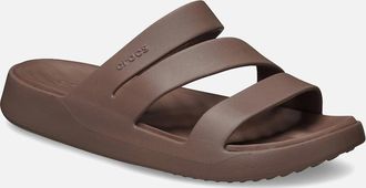 Crocs Womens Getaway Strappy Womens Sandals - Brown - Size: 4