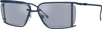 Diesel DL1002 110/55 Mens Sunglasses Blue Size 57