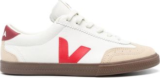 Veja Volley Panelled Leather Sneakers