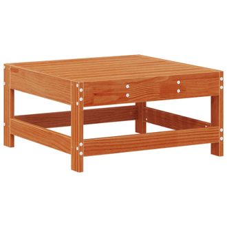 vidaXL Reposapi&eacute;s De Jard&iacute;n Pino Macizo Marr&oacute;n Cera 62 X 62 X 32 Cm Vidaxl