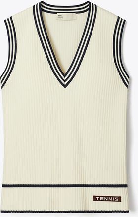 Tory Burch Womens Viscose Tennis Vest, size XS