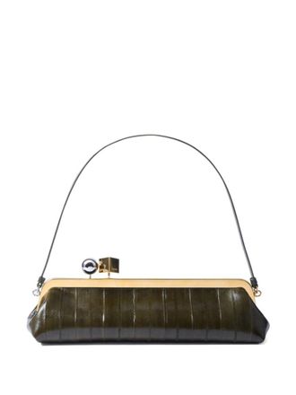 Jacquemus Dark Green Salon Large clutch