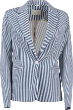 Circolo 1901 Blazers, male, Blue, Size: XS Giacca Slim Fit
