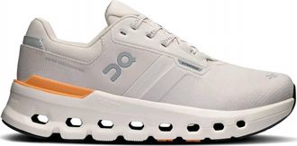 On Womens Cloudrunner 2 Waterproof Running Shoes In Wolf Tangerine