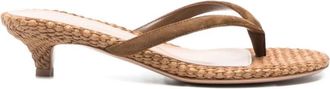Gianvito Rossi Heeled Mules - Dames - Muiltjes - Bruin - 39 EU - Schoenen