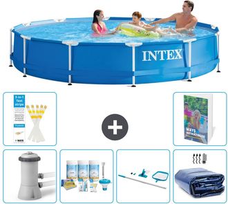 Intex Piscina Con Estructura Redonda - 366x76 Cm - 7-piezas S267