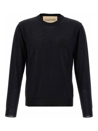 Valentino Garavani Logo Embroidery Sweater