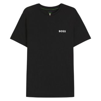 HUGO BOSS Heren Pique Geurcontrole Slim T-shirt (Zwart)