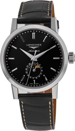 Longines Heritage 1832 Automatic Black Dial Leather Strap Mens Watch L4.826.4.52.0