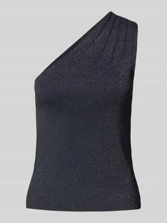 Ted Baker Off-Shoulder-Bluse in Strick-Optik in Dunkelblau, Gr&ouml;&szlig;e 42