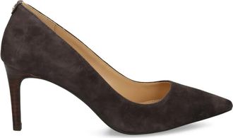 Michael Kors 80 mm suède pumps met puntige neus - Bruin
