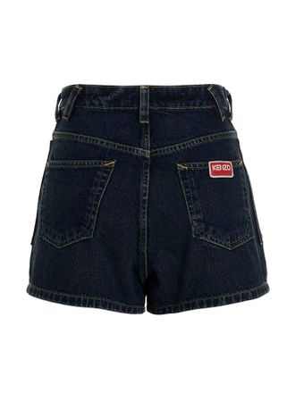 Kenzo Dark Wash Denim Denim Shorts - Indigo