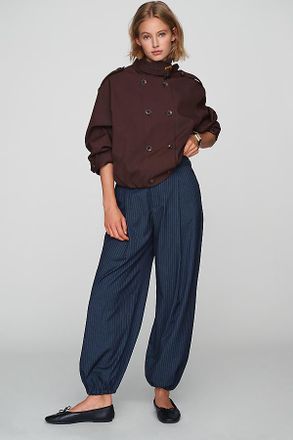 Maeve Pinstripe Trouser Joggers Pants