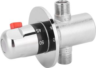Infinite V&aacute;lvula Termost&aacute;tica G1/2 Para Calefacci&oacute;n Solar - V&aacute;lvula De Control De Temperatura Con Protecci&oacute;n Contra Quemaduras De 38 &deg;c Con V&aacute;lvula De Retenci&oacute;