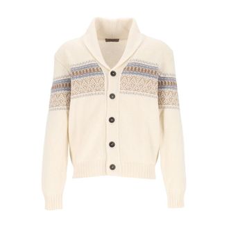 Corneliani Truien & Vesten, Heren, Wit, 2Xl, Kasjmier, Sjaalkraag Kasjmier Vest