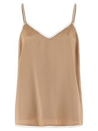 Fabiana Filippi Viscose Tank Womens Tops