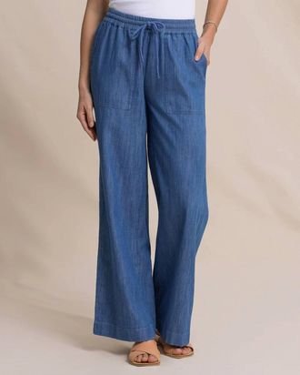 Southern Tide Laken Denim Pant In Medium Wash Indigo