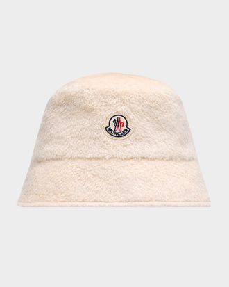 Moncler Wool Logo Bucket Hat
