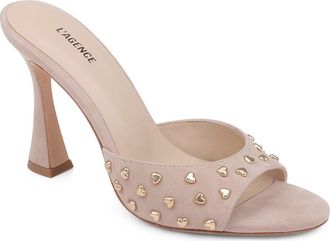 L'agence Avery IV Studded Mule in Biscotti at Nordstrom, Size 8.5