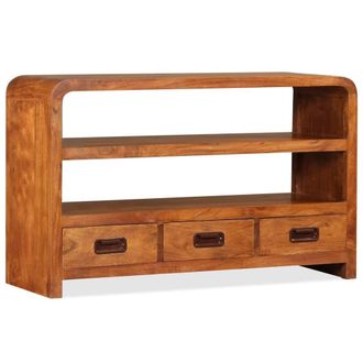 Berkfield Home TV Cabinet Solid Wood Acacia 90x30x55 cm in Brown | Size: 90 x 30 x 55 cm