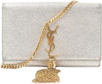Saint Laurent Pre-owned Kate Small Crossbody Bag - Dames - Vintage Schoudertas - Wit - ONE Size - Leer - Vintage