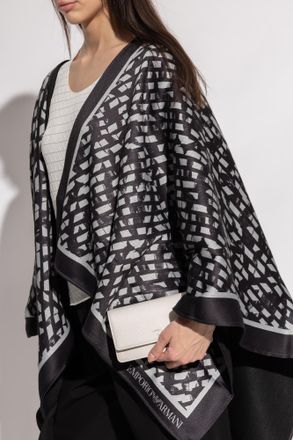 Emporio Armani Leather Clutch, Womens, Cream