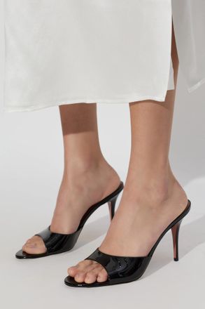 Amina Muaddi Heeled Mules Elodie, Womens, Black