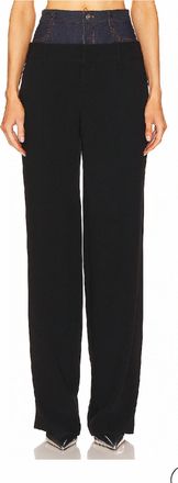 Cinq &agrave; Sept Denim Dionne Pant In Indigo/black