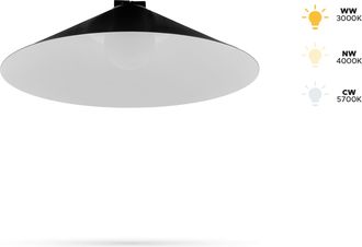 OEM L&aacute;mpara C&oacute;nica De 18 W D330 Para Rieles De Cinta Fiberflex, 48 V Cc, 3 Cct, 3000 K, 4000 K, 5700 K