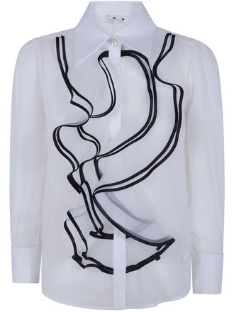 Elisabetta Franchi Shirt Ivory Black