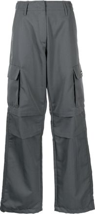 Coperni wide-leg cargo trousers - women - Cotton/Polyester - 40 - Grey