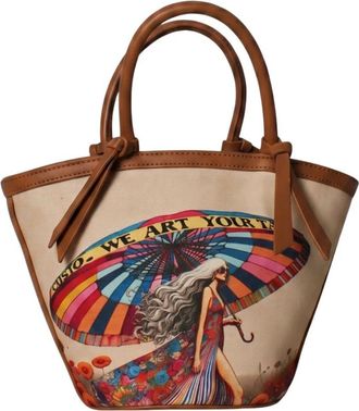 Custo Barcelona C261-2040M-v 05 Shopper - Dames - Shoppers - Veelkleurig - ONE Size - Leer - Tassen