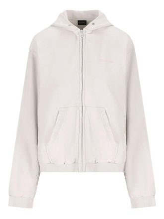 Balenciaga zip-up hoodie - women - Fabric - M - Neutrals