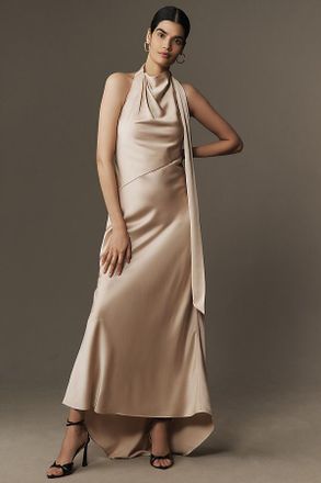 Significant Other Adriana Halter Midi Gown