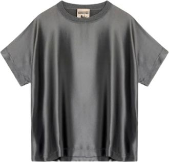 Semicouture Donna, Top, Grigio, M, new
