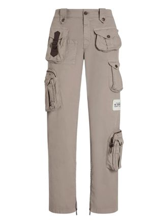 Dolce & Gabbana cotton blend cargo trousers - men - Cotton/Elastane - 52 - Neutrals