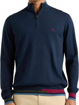 Harmont & Blaine Sweater Half Zip - Heren - Truien - Blauw - Maat: S