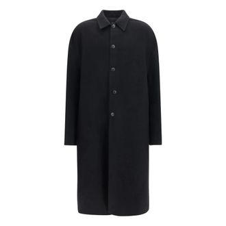 Rick Owens Cappotto Buttoned Brad - - Coats - Uomo - Nero - M