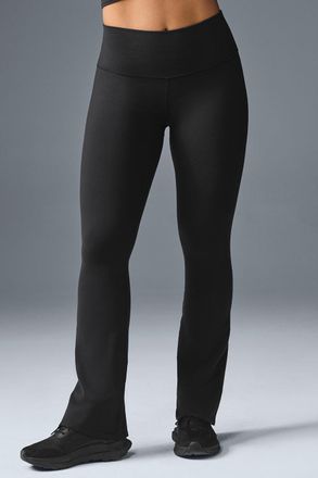 Alo | Airbrush High-Waist Bootcut Legging in Black, Size: Medium