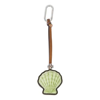 Tory Burch Leren Shell Sleutelhanger - Dames - Sleutelhangers & Tashangers - Veelkleurig - ONE Size - Leer - Accessoires