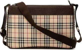 Burberry Pre-owned Burberry House Check Canvas Crossbody Ladies KL0BMOCH068JNBIR