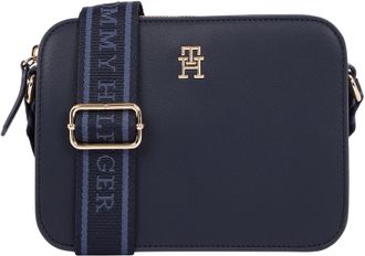 Tommy Hilfiger Womens Logo Tape Wide Strap Camera Bag, Blue (Space Blue), One Size