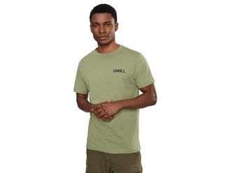 O'Neill Dawn Classic Short Sleeve T-Shirts Mens T Shirt Oil Green : 2XL, Cotton