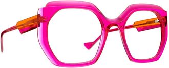 Caroline Abram Petula Bril - unisex - Brillen - Roze - 50 MM - Accessoires