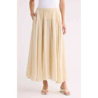 Max Studio Gauze Skirt in Natural at Nordstrom Rack, Size X-Large
