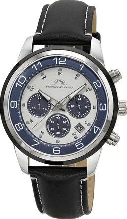Porsamo Bleu Mens Arthur Genuine Leather Band Watch 1091HARL