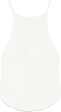 Courrèges Circle Rib Knit Top