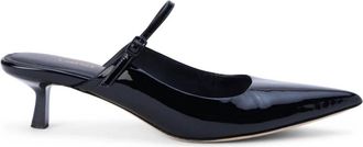 L'agence Womens Edith Leather Mule In Black Patent
