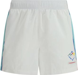 Casablanca Windbreaker Shorts met Contrasterende Banden - Heren - Korte Broeken - Wit - M - Nylon - Korte Broeken