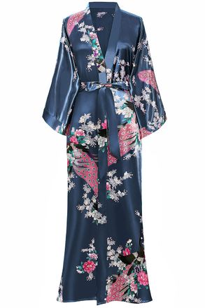 Dolamen Kimono Vestaglia da Bambina Kimono Accappatoio in Raso di Seta